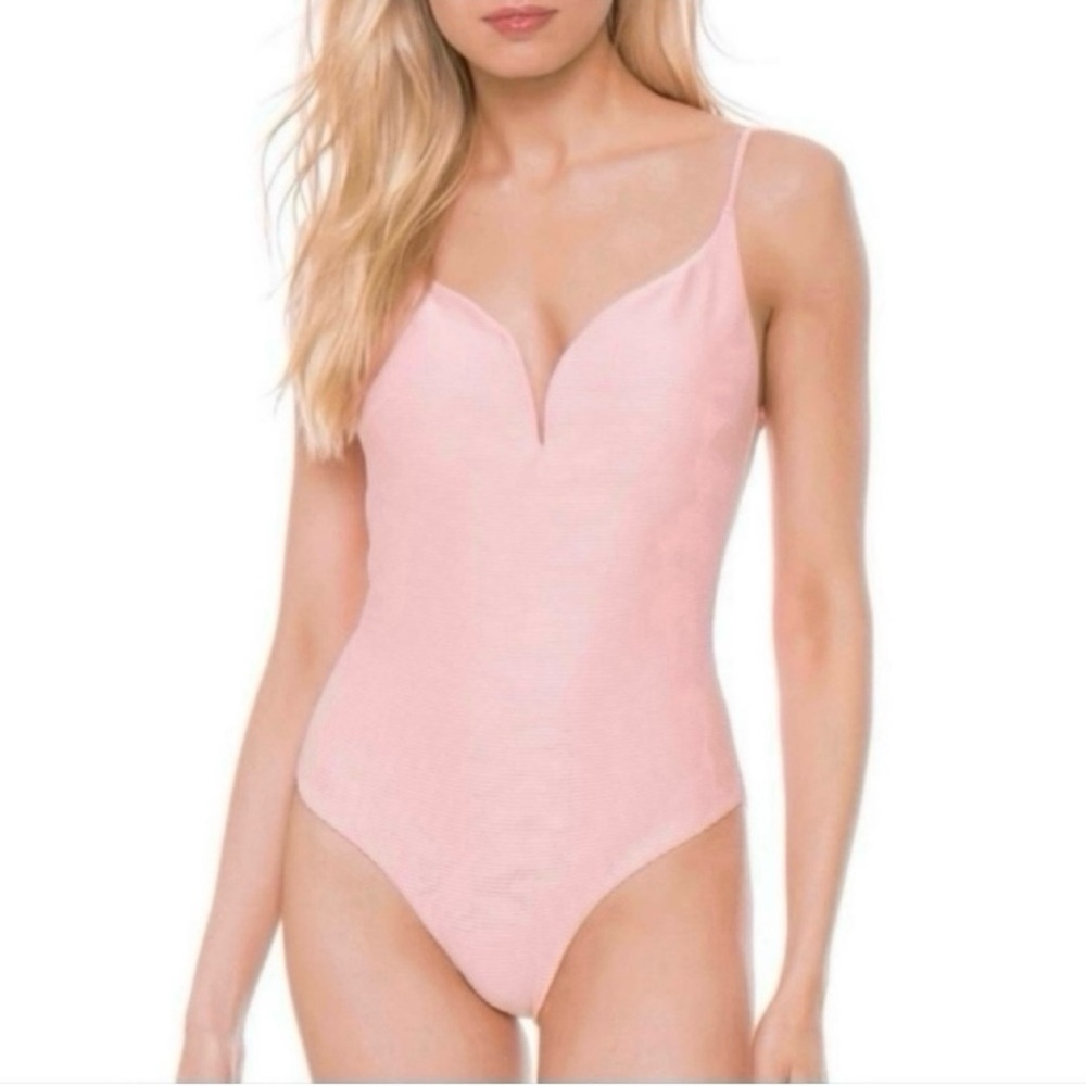 ONIA Gloria ribbed one piece swimsuit NWT
